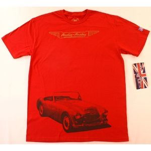 Austin Healey T-Shirt Red British Sportscar NWT